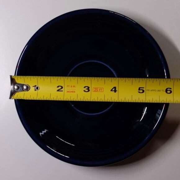 Fiesta Cobalt Blue Saucer Post-1986 USA Homer Laughlin AAAC Lead Free - Picture 4 of 4